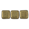 2-Hole TILE Beads 6mm SATURATED METALLIC EMPERADOR