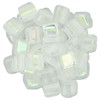 2-Hole TILE Beads CzechMates 6mm CRYSTAL AB