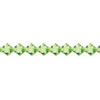 Preciosa Crystal Bicone Beads 3mm PERIDOT