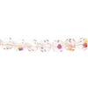 Preciosa Crystal Faceted Round Bead 4mm LIGHT ROSE AB