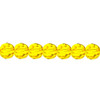 Preciosa Crystal Faceted Round Bead 4mm CITRINE