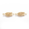 FILIGREE BOX Clasp 21.5x7mm Gold Plated Stainless Steel