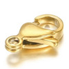 LOBSTER CLAW Clasp 9x5mm Gold Plated Stainless Steel