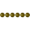 Preciosa Crystal Faceted Round Bead 5mm OLIVINE