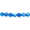 Preciosa Crystal Faceted Round Bead 5mm CAPRI BLUE