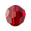 Preciosa Crystal Faceted Round Bead 6mm SIAM red faceted crystal beads deep red blood red beads