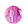 Preciosa Crystal Faceted Round Bead 6mm FUCHSIA bright pink faceted crystal beads amaranth Indian pink