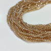 Chinese Crystal Rondelle Beads 3x2mm AMBER AB
