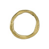 NUNN DESIGN Grande Organic Hoop Antique Gold Plated Brass