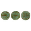 Czech Glass Melon Beads TURQUOISE PICASSO