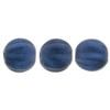 Czech Glass Melon Beads METALLIC SUEDE DK BLUE