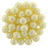 Czech Glass Pearls 6mm Round MATTE CREAM