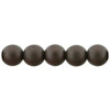 Czech Glass Pearls Round MATTE BISTRE