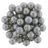 Czech Glass Pearls 6mm Round SILVER