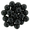 Czech Glass DRUK Beads 8mm Round JET