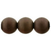 Czech Glass DRUK Beads Round MATTE DK BRONZE