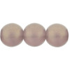 Czech Glass DRUK Beads Round SUEDED GOLD MED AMETHYST