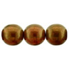 Czech Glass DRUK Beads Round BRONZE HYACINTH