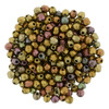Czech Glass FIREPOLISH Beads 2mm MATTE METALLIC BRONZE IRIS