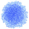 Czech Glass FIREPOLISH Beads 2mm SAPPHIRE