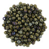 Czech Glass FIREPOLISH Beads 2mm MATTE IRIS BROWN