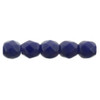 Czech Glass FIREPOLISH 2mm NAVY BLUE