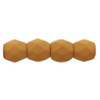 Firepolish 3mm Czech Beads SATURATED PUMPKIN