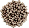 Firepolish 3mm Czech Glass Beads SATURATED METALLIC PALE DOGWOOD