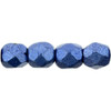 Firepolish 3mm Czech Beads SATURATED METALLIC NAVY PEONY