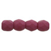 Firepolish 3mm Czech Beads SATURATED FUCHSIA