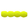 Firepolish 3mm Czech Beads NEON YELLOW