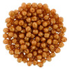 Firepolish 3mm Czech Glass Beads HALO ETHEREAL SANDALWOOD