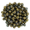 Czech Glass FIREPOLISH Beads 4mm MATTE OXIDIZED BRONZE CLAY