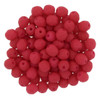 Czech Glass FIREPOLISH Beads 4mm SATURATED RED