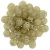 Firepolish 6mm Czech Glass Beads SUEDED GOLD SMOKY TOPAZ