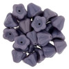 Bell Flower Czech Glass Beads 8x6mm OPAQUE PURPLE