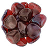 Rose Petal Czech Glass Beads 14x13mm SIAM RUBY VEGA