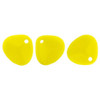 Rose Petal Czech Beads 8x7mm OPAQUE YELLOW