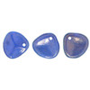 Rose Petal Czech Beads 8x7mm HALO ULTRAMARINE