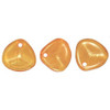 Rose Petal Czech Beads 8x7mm HALO SANDALWOOD