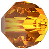 ELITE Eureka Crystal Faceted Round Bead 4mm LIGHT AMBER 5000