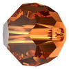 ELITE Eureka Crystal Faceted Round Bead 6mm SMOKED AMBER 5000