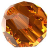 ELITE Eureka Crystal Faceted Round 6mm LIGHT AMBER