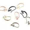 Ear Wire French Hook w/loop 19x11mm Rose Gold Plated (5 pair)