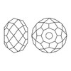 Swarovski Crystal Briolette Bead 8mm LIGHT ROSE SHIMMER 2X