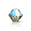 Preciosa Crystal Bicone Beads 4mm BLACK DIAMOND GLITTER