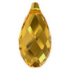 ELITE Eureka Crystal Briolette Pendant 11x5.5mm GOLDEN TOPAZ 6010