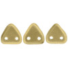 2-Hole TRIANGLE 6mm CzechMates MATTE METALLIC FLAX