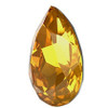 ELITE Eureka Crystal Pear Fancy 18mm GOLDEN TOPAZ