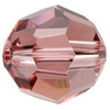 Swarovski Crystal Faceted Round Bead 8mm BLUSH ROSE 5000